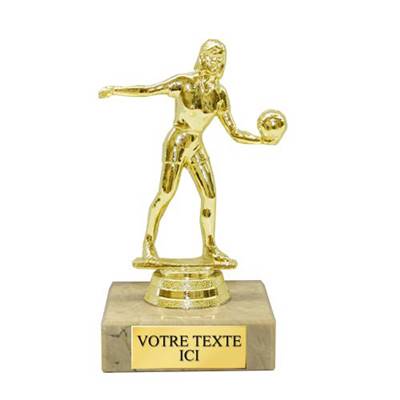 Trophée volley féminin plastique 13cm - FST1030