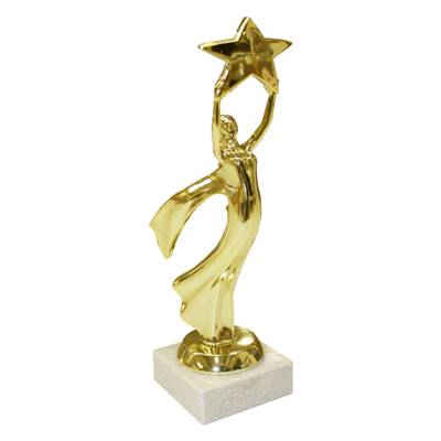 Trophée victoire étoile plastique 20cm - FSTETOILE