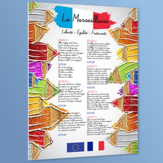 Affiche La Marseillaise modèle école primaire - MTMARS2