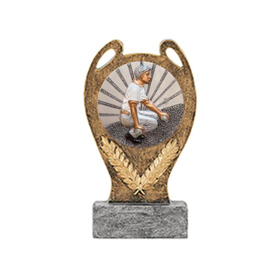 Trophée pétanque résine 17cm