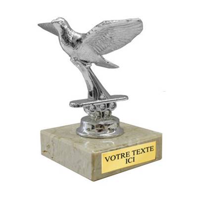 Trophée pigeon métal 11cm - FST1037