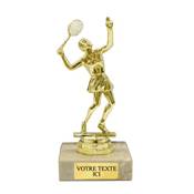 Trophée tennis femme plastique 14cm - FST1025