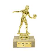 Trophée volley féminin plastique 13cm - FST1030