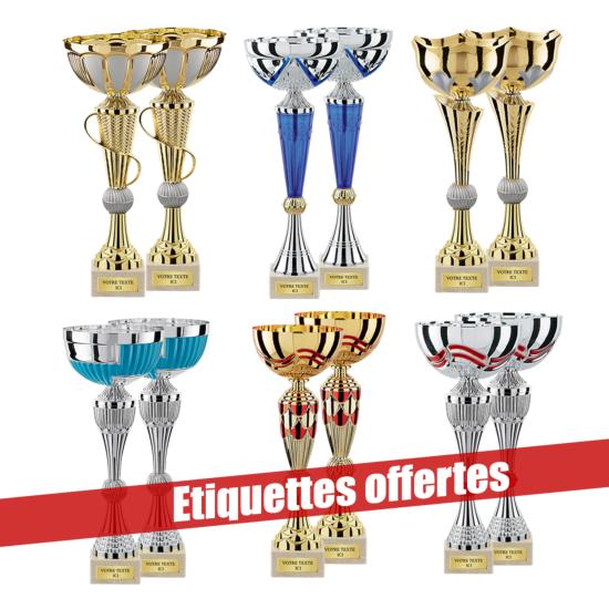 Lot de 12 coupes