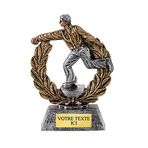 Trophée pétanque résine 14cm - RS0263