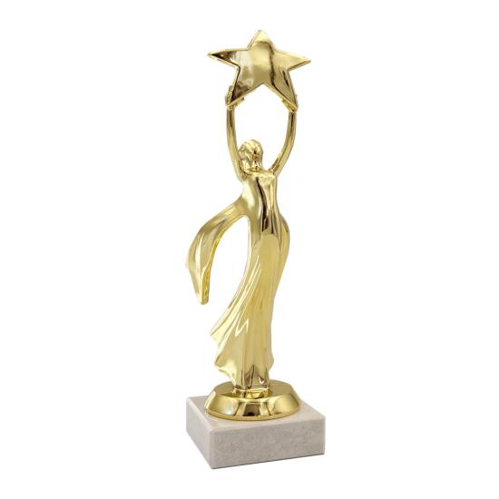 Trophée victoire étoile plastique 20cm