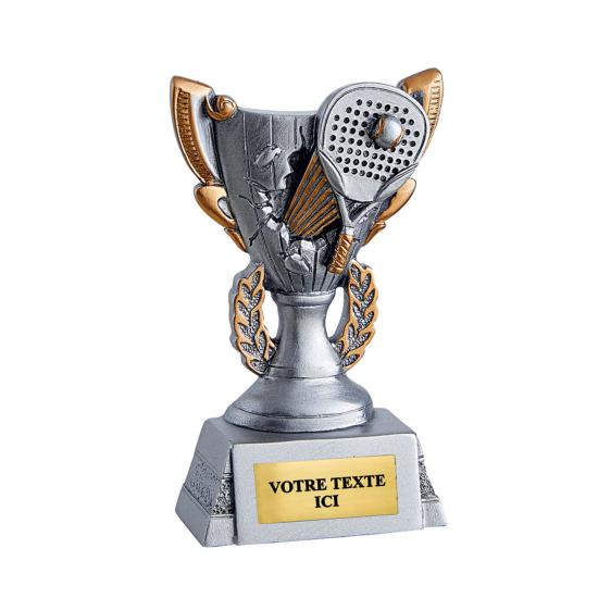 Trophée padel résine 11cm