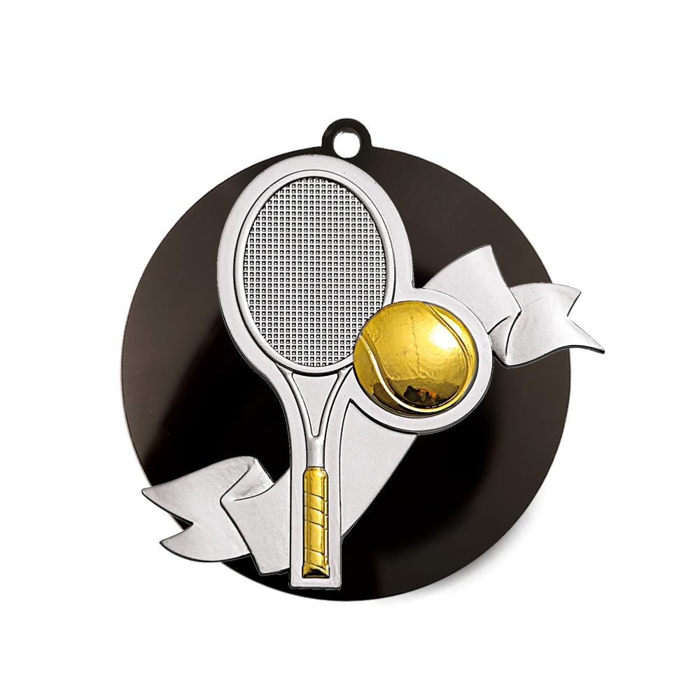 Médaille tennis acrylique métal Ø80mm