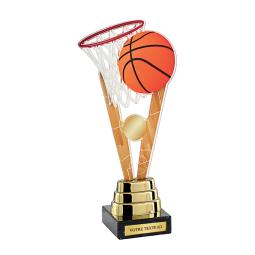 Trophée basket acrylique couleur 23cm