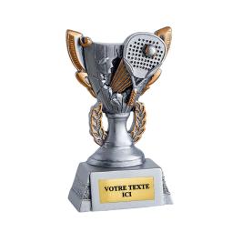 Trophée padel résine 11cm