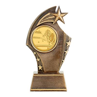 Trophée porte-centre résine 16cm