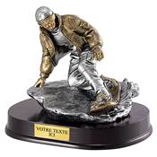 Trophée snowboard résine 21x20cm - RS0442