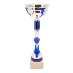 Coupe argent bleu 44cm