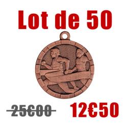 Médaille cross Ø32mm lot 50