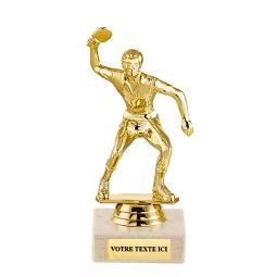 Trophée tennis de table plastique 12cm