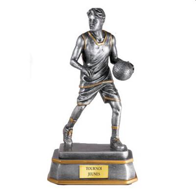 Trophée basket résine 15cm