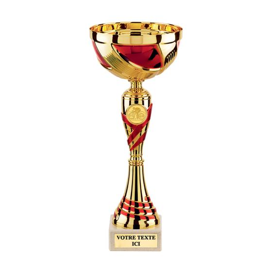 Coupe or rouge 23cm