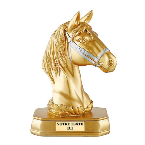 Trophée équitation résine 19cm