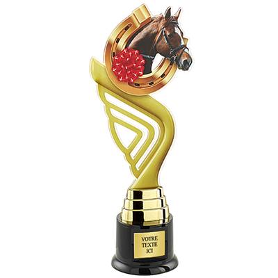 Trophée équitation plexiglas 31cm - PN023