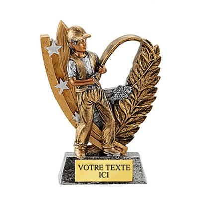 Trophée pêcheur résine - RS0582C