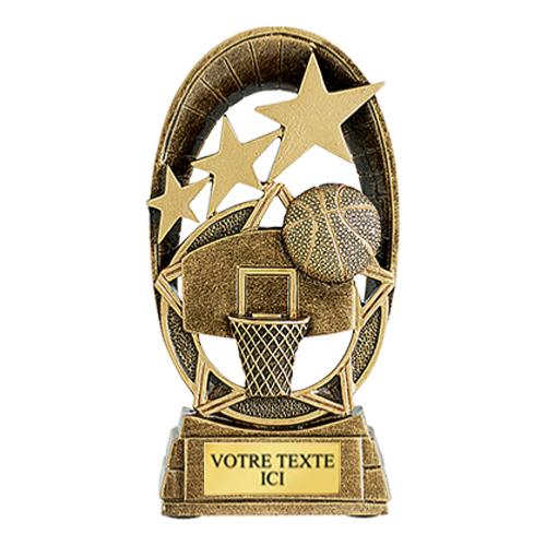 Trophée basket résine 16cm - RS2804