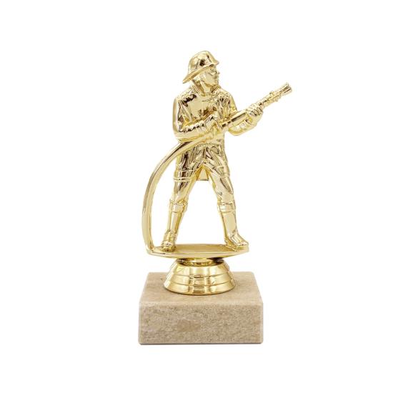 Trophée pompier plastique 14cm