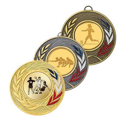 Médaille émaillée laiton Ø50mm - M504R