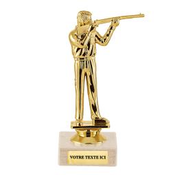 Trophée tir fusil plastique 15cm