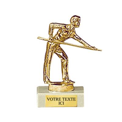 Trophée billard métal 12cm