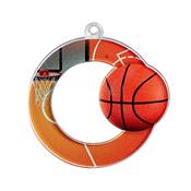 Médaille basket plexiglas Ø50mm - MAN02