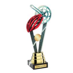 Trophée cyclisme acrylique couleur 24cm