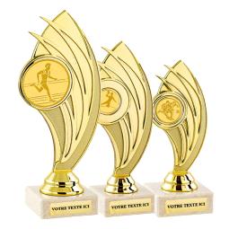 Trophée plastique personnalisé discipline au choix