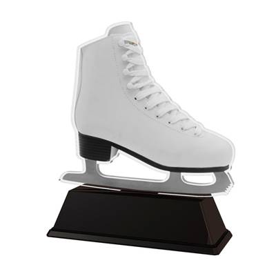 Trophée patin glace plexiglas 14cm
