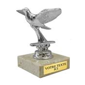 Trophée pigeon métal 11cm - FST1037