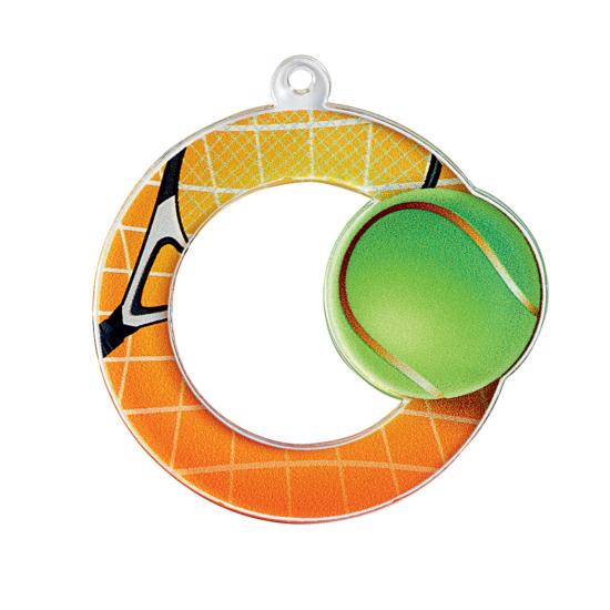 Médaille tennis plexiglas Ø50mm