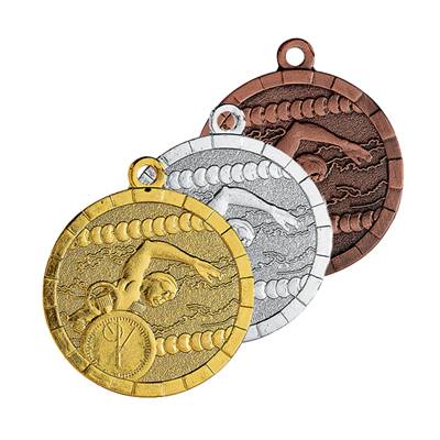 Médaille natation Ø32mm