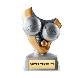 Trophée pétanque résine 10cm