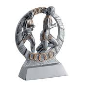 Trophée cross femme résine 11cm - RS2506