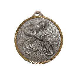 Médaille cyclisme argent Ø32mm - FSM32TCYCLISME