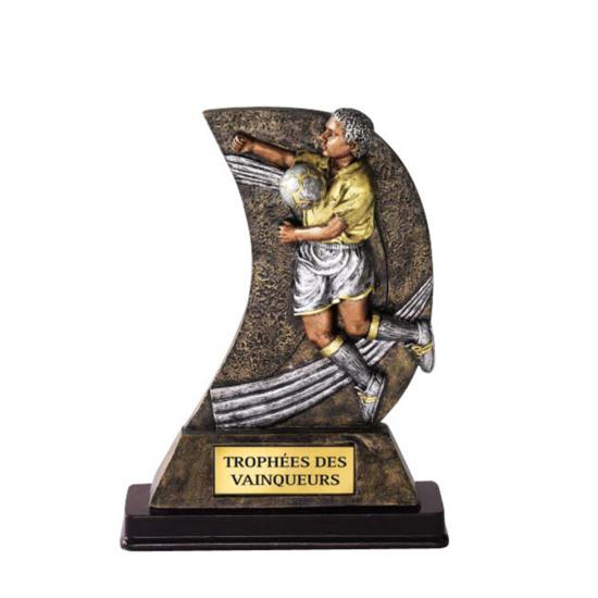 Trophée foot résine 20cm