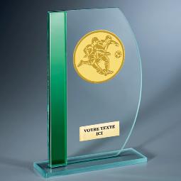 Trophée verre à personnaliser <br> 3 tailles disponibles