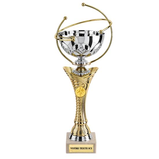 Coupe or argent 37cm