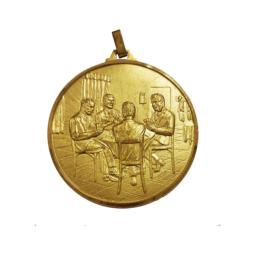 Médaille carte laiton Ø50mm - FSM50RCARTE
