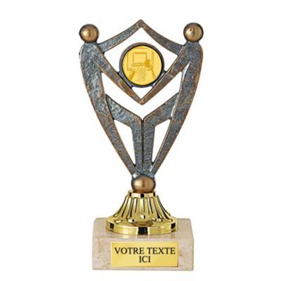 Trophée porte-centre métal 12cm - 5718C