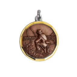 Médaille pêche Ø32mm