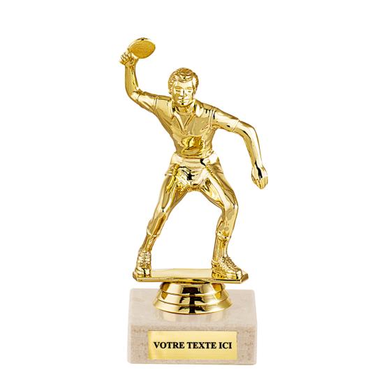 Trophée tennis de table plastique 12cm