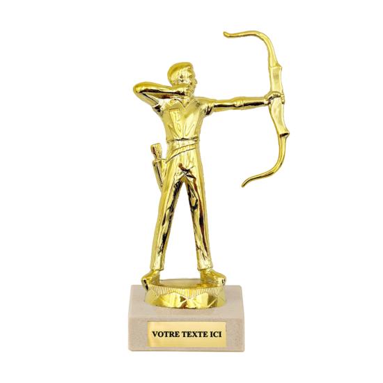 Trophée tir à l'arc homme métal 14cm