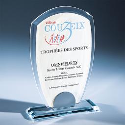 Trophée Verre à personnaliser <br> 3 tailles disponibles