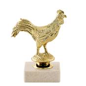 Trophée coq plastique 12cm - MSJ002