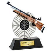 Trophée tir fusil plexiglas 16cm - PN056